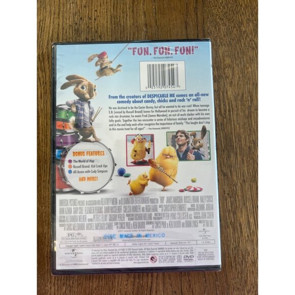Hop DVD 2011 Animated Comedy Family Movie Russell Brand James Marsden New Sealed - Picture 3 of 4
